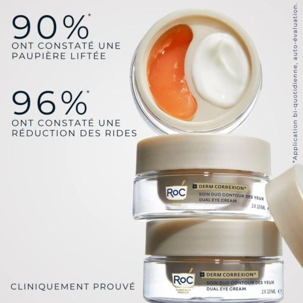 RoC Derm Correxion Contour Yeux Duo Lift 2x10 ml - Double effet lift du regard et action anti-rides