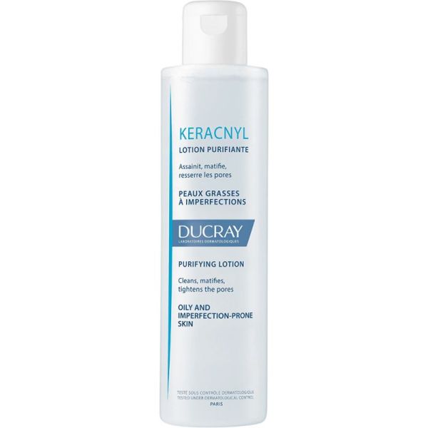 Ducray Keracnyl Lotion Purifiante 200ml – Action purifiante et pores resserrés
