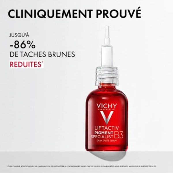 Vichy LiftActiv Specialist B3 Sérum Taches Brunes & Rides - 30 ml - Niacinamide & Acide Glycolique