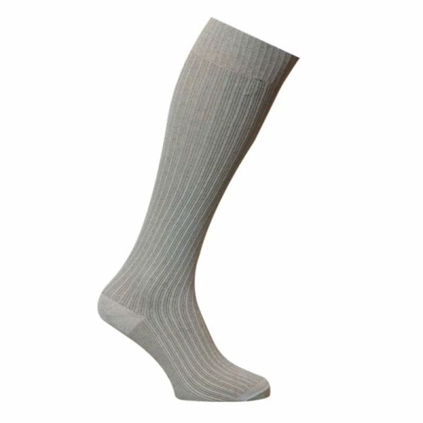 Thuasne Venoflex Fast Lin - Chaussettes de Contention pour Hommes - Taille 3 - Long - Grège