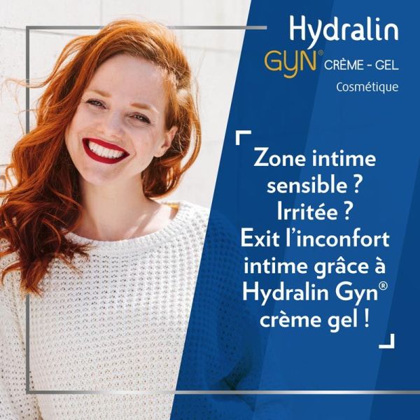 Hydralin Gyn Crème-Gel Apaisante - 15 g - Soin Intime Apaisant & Rafraîchissant