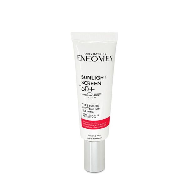 Eneomey Sunlight Screen - Crème Solaire SPF 50+ 50 ml - Anti UVA/UVB Infrarouge et Lumière Bleue