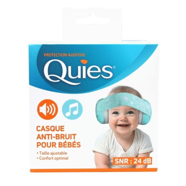 Quies Casque anti-bruit pour bébés 1 unité - Protège les oreilles sensibles des tout-petits dès 1 an
