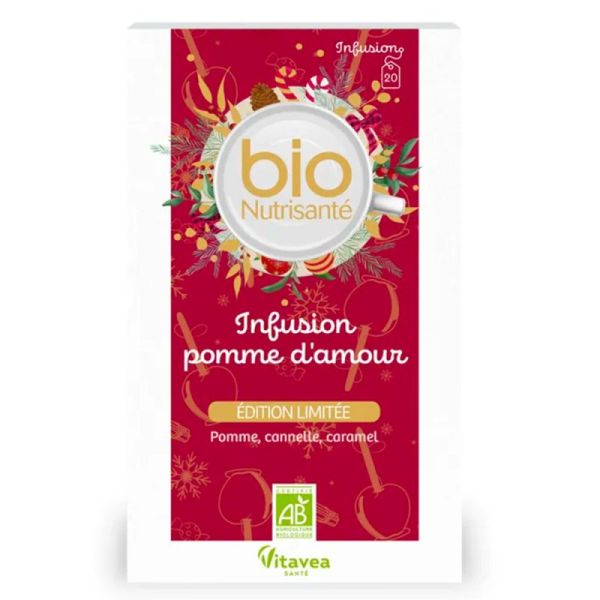 Vitavea Infusion Bio Pomme D'amour - 20 sachets - Douceur gourmande et réconfortante