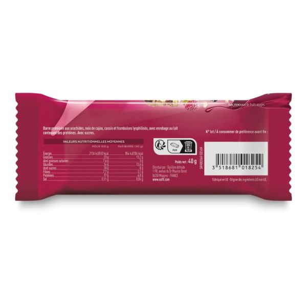 Eafit La Barre Protéinée Fruits Rouges & Noix 40g – Barre protéinée végétale aux fruits rouges et noix