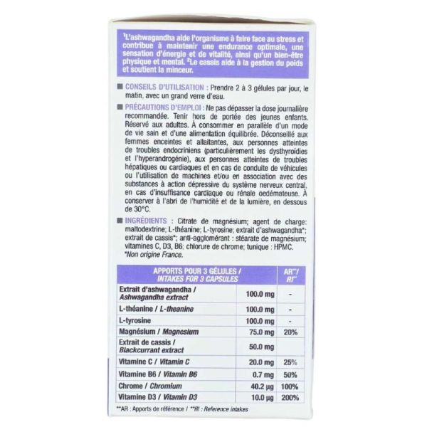 Eric Favre Cortisol Manager 60 gélules - Contribue à réduire la fatigue