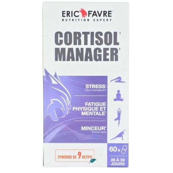 Eric Favre Cortisol Manager 60 gélules - Contribue à réduire la fatigue