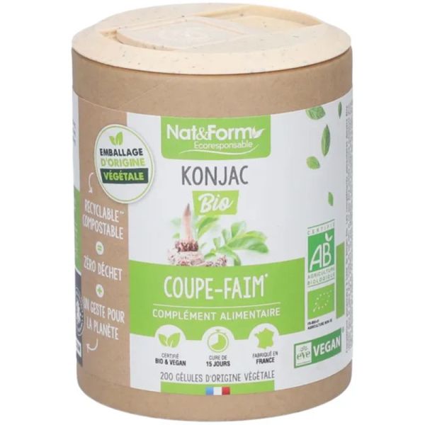 Nat&Form Konjac Bio - Effet coupe-faim naturel et aide à la perte de poids