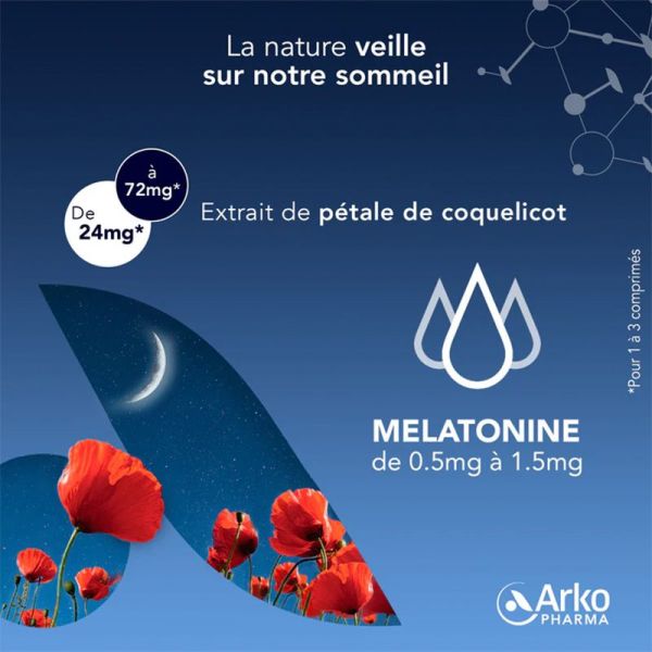 Arkopharma Arkorelax Sommeil Flexi-Doses - 60 Mini Comprimés Sublingaux