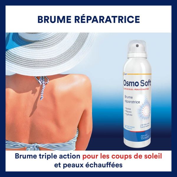 OsmoSoft Brume Réparatrice Coups de Soleil - 150ml - Apaisant, hydratant et réparateur