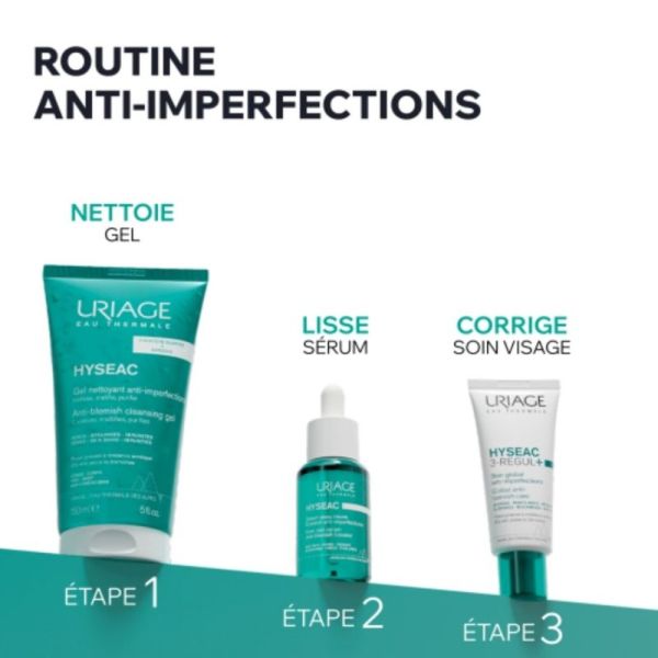 Uriage Hyséac Gel Nettoyant Anti-Imperfections 150 ml - Nettoie et purifie les peaux à tendance acnéique