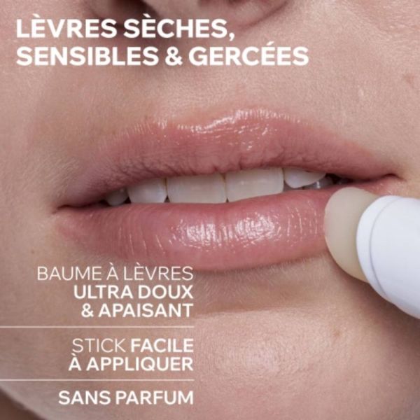 Uriage Xémose Stick Lèvres Hydratant - 4 g - Soin Apaisant et Réparateur Quotidien
