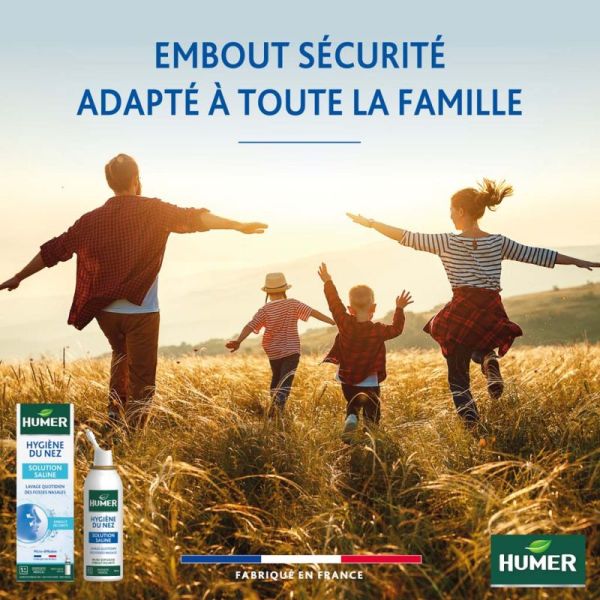 Humer Hygiène du Nez Solution Saline - Lavage Isotonique du Nez - 100 ml