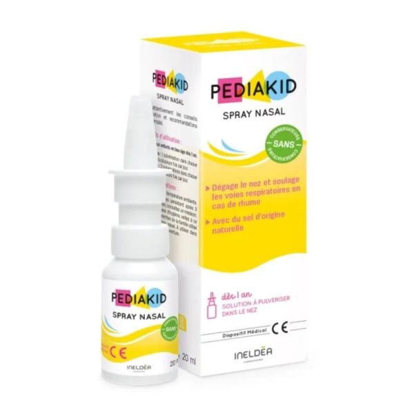 Pediakid Spray Nasal 20ml – Hygiène et confort respiratoire dès 1 an