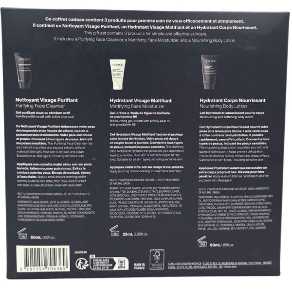 Horace Coffret Cadeau Best Gift Ever - routine visage et corps hydratante