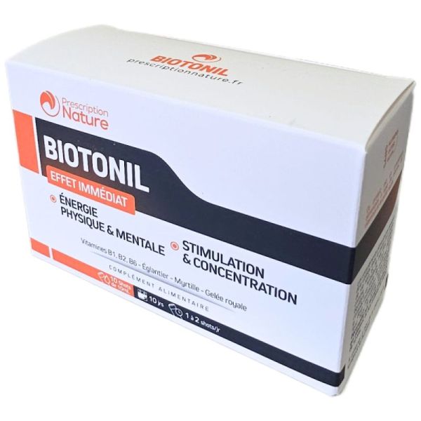 Biotonil 10 Shots - Energie et Concentration