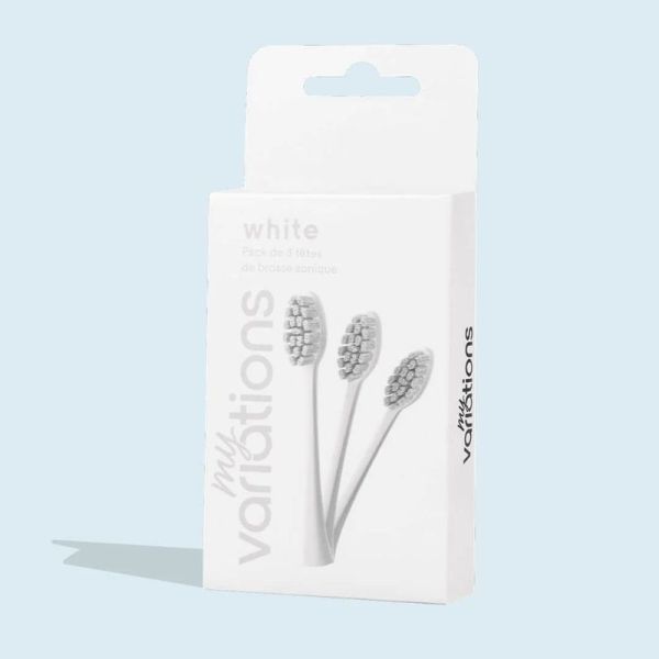 MyVariations Pack 3 Têtes Brosse à Dents Ivory-White