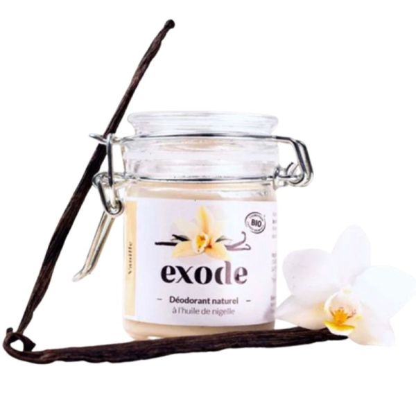 Exode Déodorant Baume Bio à l'Huile de Nigelle 50g Vanille – Efficacité 48h