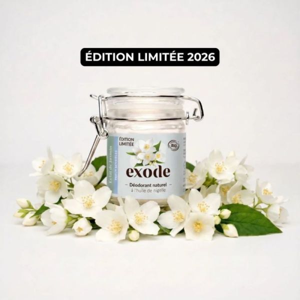 Exode Déodorant Peau Sensible Éclat de Jasmin - Edition limitée 2026 à l'huile de nigelle