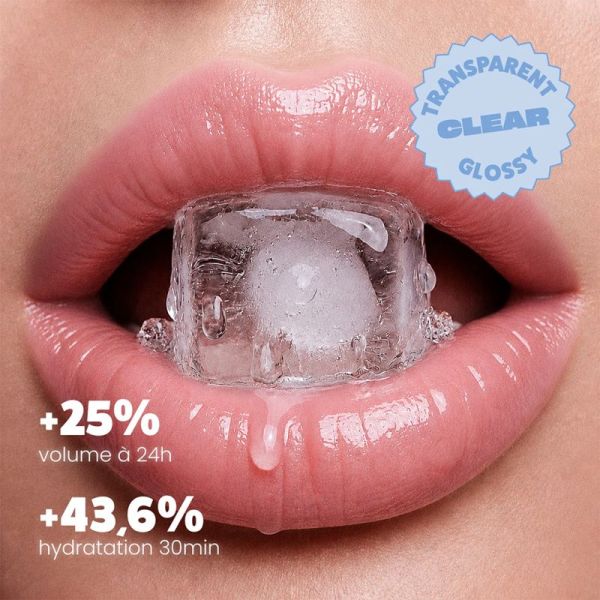 Paalm Baume à Lèvres Hydrakiss Frozen Mint 15 ml – Baume à lèvres repulpant extrême et hydratant transparent glossy
