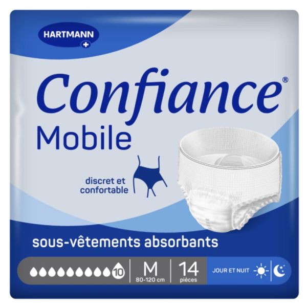 Hartmann Confiance Mobile 10 gouttes - 15 protections - Taille M - Protection maximale jour et nuit