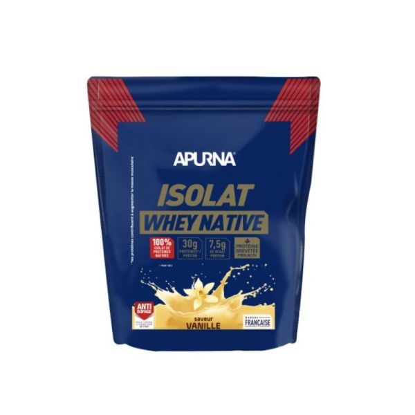 Apurna Poudre Isolat Whey Native Vanille - 720g