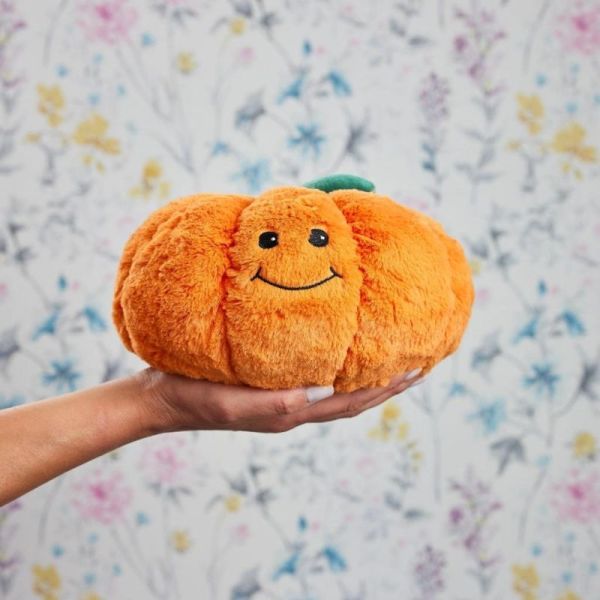 Soframar Warmies Bouillotte Peluche Citrouille 20 cm - Chaleur réconfortante et apaisante