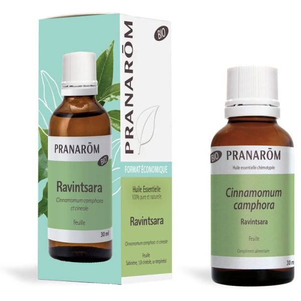 Pranarôm Huile Essentielle Ravintsara Bio 30ml – Immunité et tonus