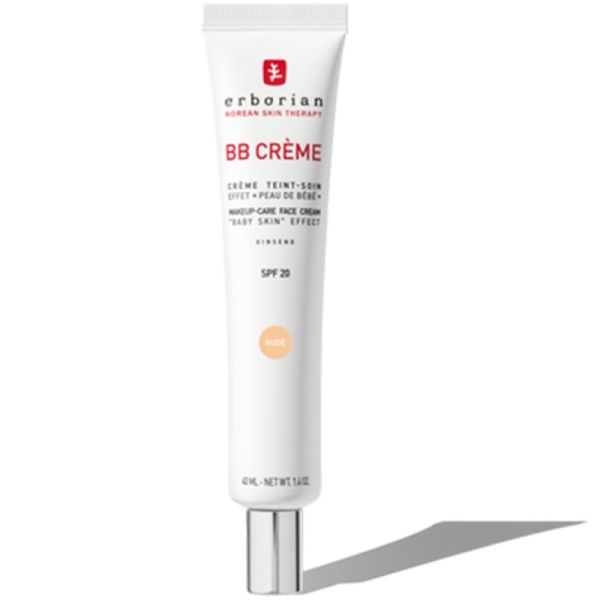 Erborian BB Crème au Ginseng 40ml Teinte Nude – Crème de teint soin effet peau de bébé