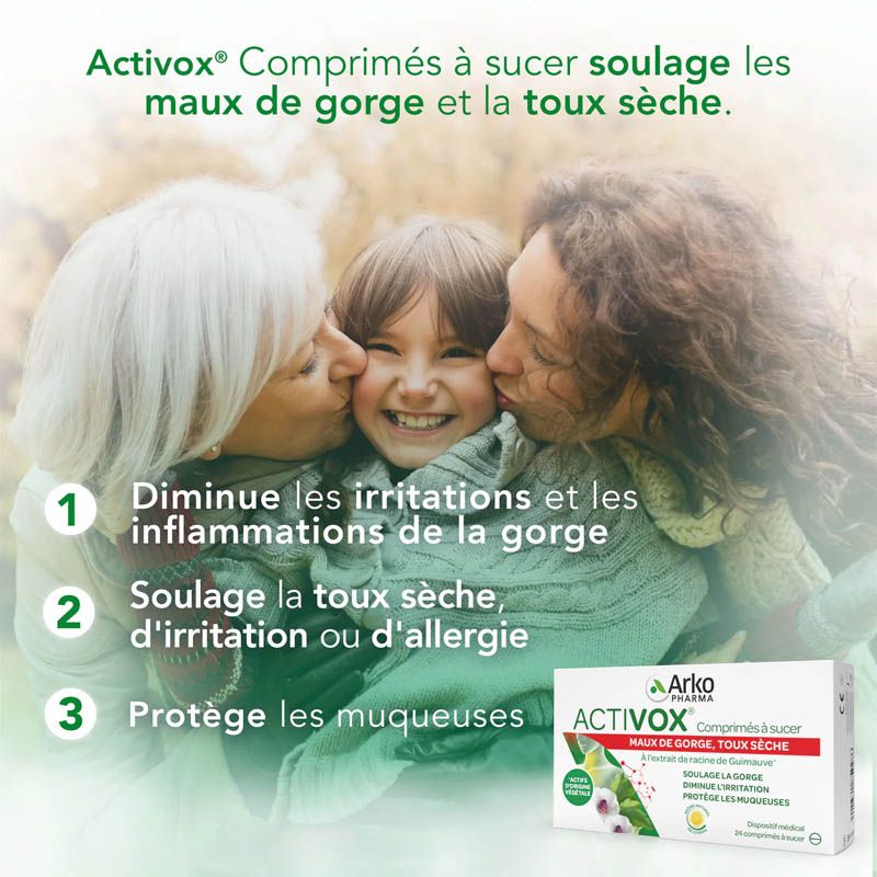 Activox® Comprimé à Sucer Citron - 24 comprimés
