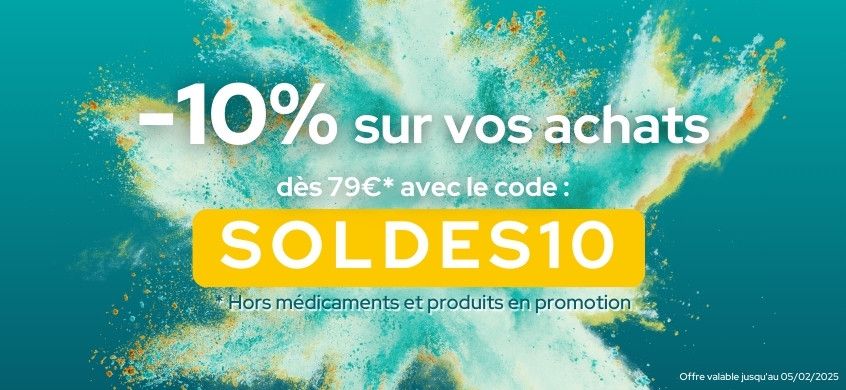 -10% sur vos achats avec le code SOLDES10