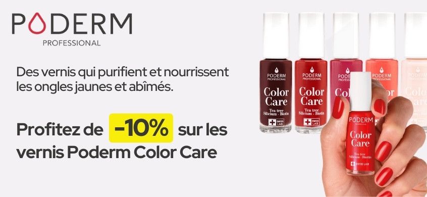 -10% sur les vernis Poderm Color Care