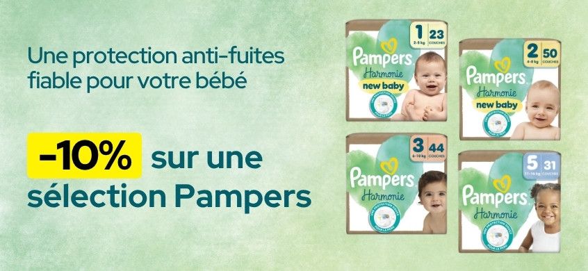 Pampers Harmonie : -10% sur une sélection de couches